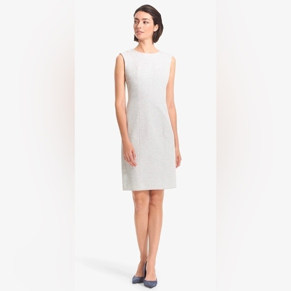 MM Lafleur Giovanna 2.0 Dress Twill Ponte Light Heather Gray 8